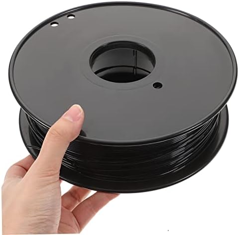 Филамента за печатачи на UlteChnovo 1 Roll 3D 1.75mm Филамент 3D Филамента за печатење PLA FILAMENT 1.75 Црн флексибилни додатоци Црна