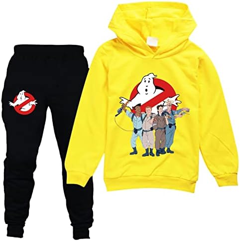 Huanxa Child Pullover Outfit Ghostbusters Hoodies and Jogger Pants костум за тренерки за момчиња девојчиња 2 парчиња џемпери сет