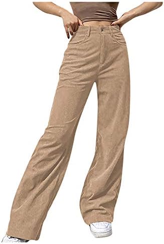 Pantsенски панталони од Јораса, удобни панталони за жени, панталони со панталони, панталони, панталони панталони со џебови