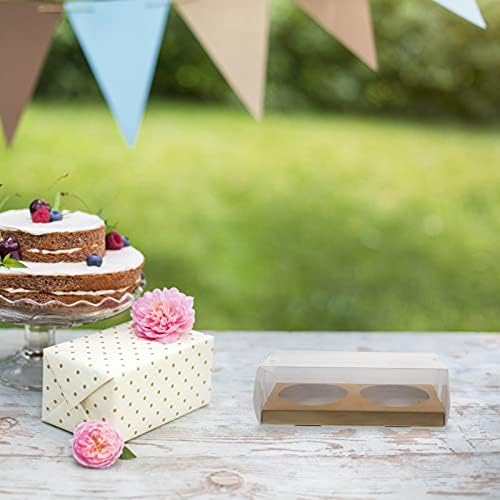 АПКОХ 10 парчиња Торта Кутии За Пакување Десерт Од Жолчка Од Јајце Кутии За Пакување Месечева Торта За Пекарница