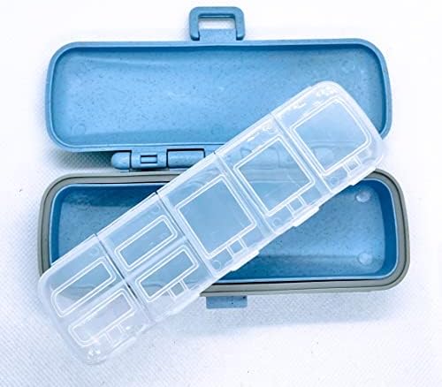 Организатор На Апчиња ЗА Патување ТМДФ со 8 Прегради – Кутија За Пилули За Пилули Отпорни на Влага-Контејнер За Пилули За Организатор На Лекови