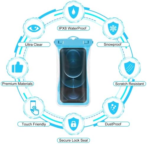 Урбанкс Универзална Водоотпорна Телефонска Торбичка Случај За Сува Торба За Мобилни Телефони Дизајнирана За Чест 10 Лајт За Сите Други