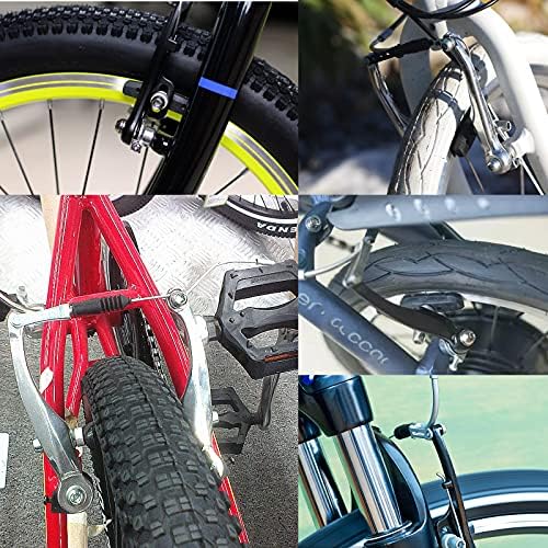 HMSENG 2 пар велосипед V сопирачки сет, планинска предна и задна велосипедска сопирачка со 2 жица за кабли за сопирачки за велосипеди,