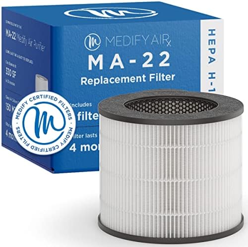 Медифицирајте го филтерот за замена на MA-22 | За алергени, чад од шумски пожар, прашина, мириси, полен, миленичиња првут | 3 во 1 со пред-филтер,