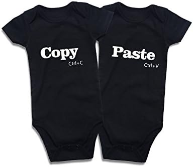 ДЕФАН Смешни Близнаци Бебешки Боди Момчиња Девојчиња Ромпери 2 Спакувајте Облека Што Одговара На Близнаци Облека За Новороденче