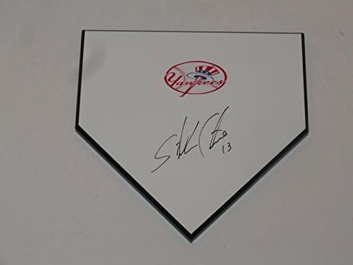 Старлин Кастро потпиша домашна плоча Newујорк Јанкис Автограмирана - Играта MLB користеше бази
