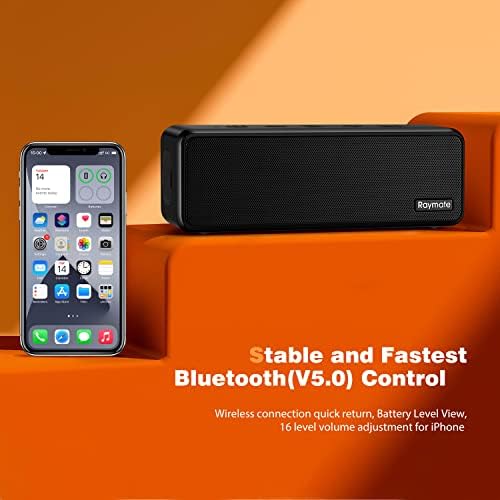 Bluetooth звучници, 20W IPX7 Водоотпорен звучник безжичен Bluetooth-V5.0, Hifi стерео звук, 1000 мин.