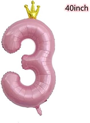 40 инчи розова круна 13 балон ， 13 роденденски балон ， 13 годишен балон ， број 13 балон ， гигантски 13 балони ， 13 -ти 31 -та роденденска забава