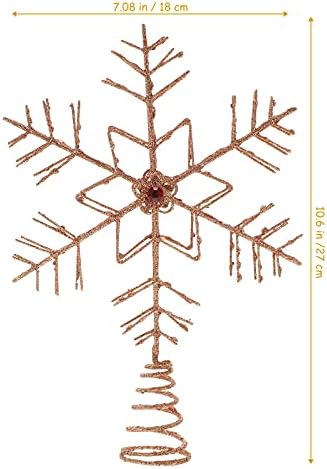 Абаодам Божиќно железо снегулка од дрво за снегулка, фестивал, украсен украс за украсување на Божиќ