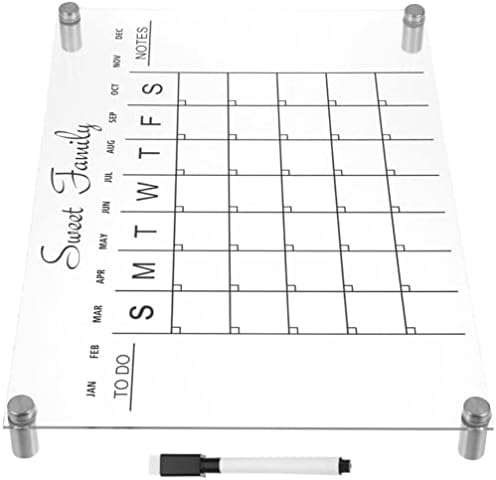 Кабилок 1 Поставете транспарентна табла за пишување на виси со акрилик за пишување табла за написи нокти напишете пенкало чисто