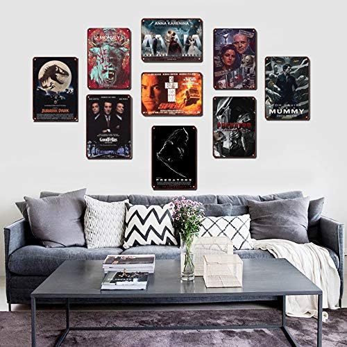 Филмска серија Гроздобер ретро калај - лавиринт филм постер -8 × 12 инчи лимен метален знак гаража, бар, кино, дневна соба, спална соба, декоративен