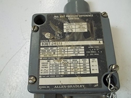 Ален Бредли 836T-D451J 836TD451J прекинувач за притисок
