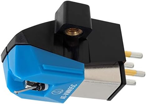 Аудио-Техника AT-VM95C двојна подвижна магнет-касета со сина боја и AT-HS1 Универзална глава за LP120-USB, LP240-USB и LP1240-USB директен погон