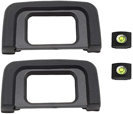 Eye Cup Eyecup Nikon D5300 D5100 D3500 D3400 D3200 D3300 D3100 D3000 D5600 D5500 D5000 D5200 Eyepiece ViewFinder & Hot Shoe Cover [2+2Pack],