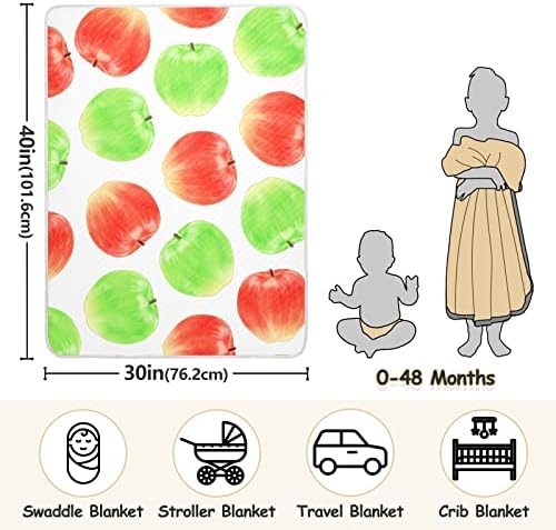 Swaddle Clabte Aptures Cotton Cotton For за новороденчиња, примање ќебе, лесен меко висино ќебе за креветчето, шетач, расадници, овошје, 30х40