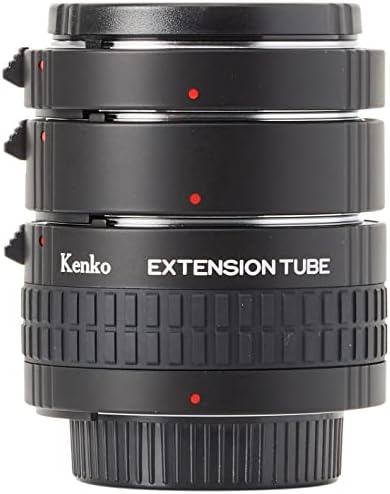Сет на прстенерот за проширување на цевката Кенко, DG Nikon Spacer Ring Set - Црна 36 мм