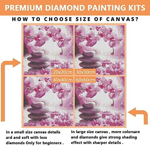 Whitelotous Diamond Painting Dester Cactus комплети за возрасни околу целосна вежба комплети за сликање со дијаманти, 5D DIY дијамантски