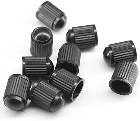 Дакуан 8 парчиња гуми на матични вентили во тркала, шестоаголник со 20 пакувања пластични капачиња за заптивка за заптивка за заптивка за лесна употреба на лесна зап