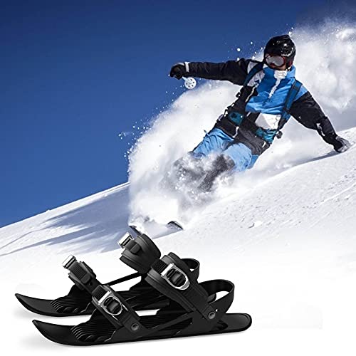 Мини Кратки Скијачки Лизгалки За Снег, Мини Санки За Скијање На Отворено, Преносни Скијачки Чевли, Прилагодлива Опрема За Зимски Спортови