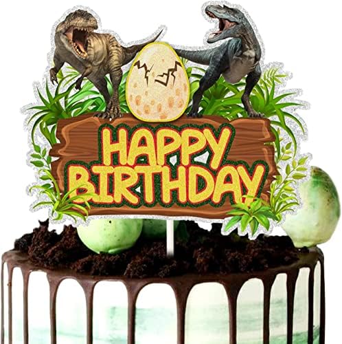25 парчиња Материјали за Светски Роденденски Забави на диносаурусите јура, Светски Роденденски Блузи За Кекси За деца Подароци За Роденденски