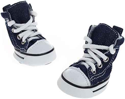 Малофуза сини чизми за домашно милениче што не се лизгаат, спортски кучиња чевли гума единствена големина 2