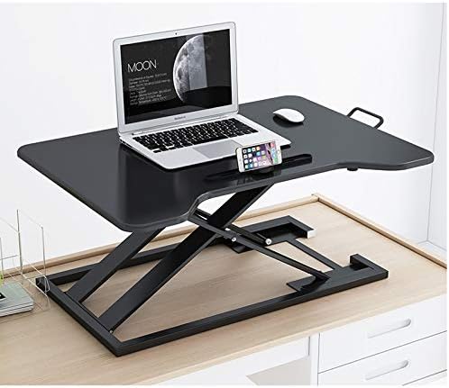 KFJBX стенд-ап компјутерски биро за кревање на лаптоп за преклопување на лаптопот за стенд-ап канцеларија работна површина за засилување