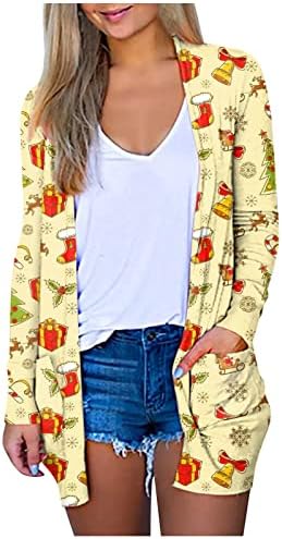 Openенски отворен фронт долг кардиган драпена предвремена биволска карирана кошула Кимоно кардиган плетен џемпер со долги ракави надвор