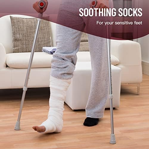 Екстра Широки Чорапи За Отечени Стапала-Промовирајте Лизгање На Циркулацијата На Крвта, Меки И Удобни Машки Чорапи, Соодветни Луѓе