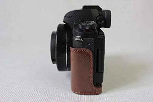 Стп Кожа Половина Камера Случај Торба Покритие Дното Отворање Верзија За Канон Powershot G1 X Марк III, G1XIII, G1XM3