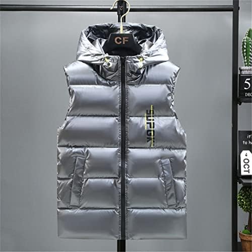Менс зимска пролетна термичка мека јакна без ракави, топли палта, топло ветерно, задебелување на половината
