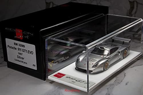 1/43 Scale Eidolon Сочинуваат модели на автомобили 911 GT1 EVO 1997 Сребрена EM329D