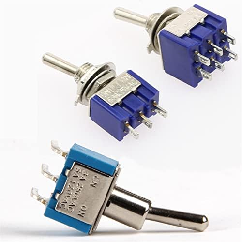 Индустриски прекинувачи на ONEMTB 2 парчиња 6мм прекинувачи минијатурни прекинувачи за вклучување единечен пол двојно фрлање мини -водоотпорно