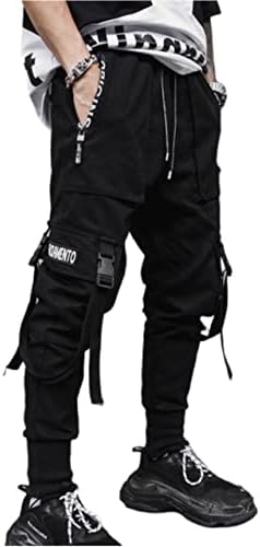 Машки џогерски панталони Y2K Baggy Techwear Cargo Pants goth хип хом харем тактички панталони улична облека за улична облека
