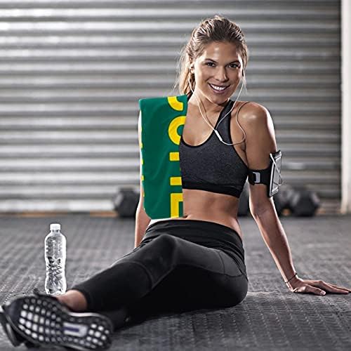 Deyya Добредојдовте зелена боја 2 пакувања за ладење на пешкир микрофибер пот меки спортски крпи костум за вежбање салата фитнес куглање