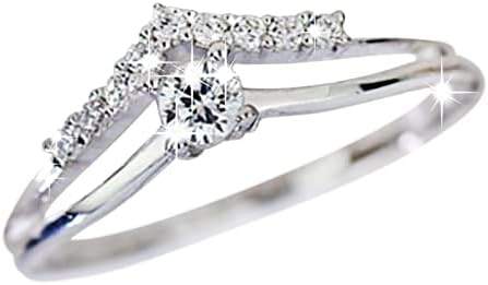Женски ангажмани прстени подароци за пријатели секојдневно декорација пенливи rhinestone прстен Европски v во форма на срцев ринг за накит ветување