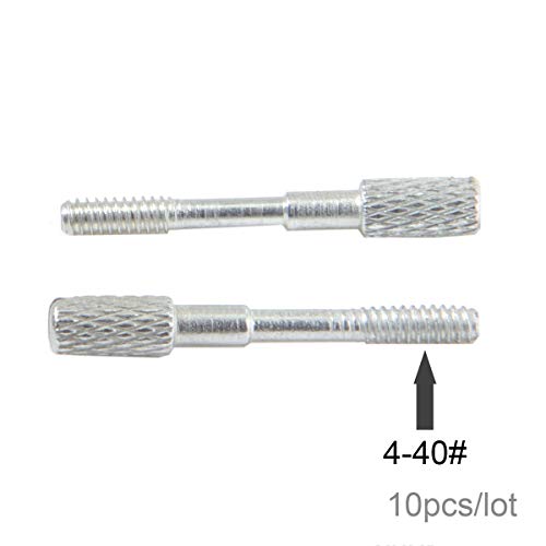 CABLECC 10 парчиња/завртки за палецот 4-40 UNC 25мм должина од не'рѓосувачки челик за компјутерски кабел