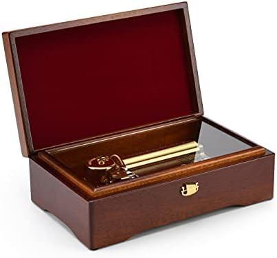 Класичен симплистички 72 белешка швајцарска кутија за накит од орев - Клер де Лун - 3 делови