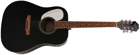 Mats Domino потпиша автограм со целосна големина Гибсон епифон Акустична гитара w/ James Spence Authentication JSA COA - Музика
