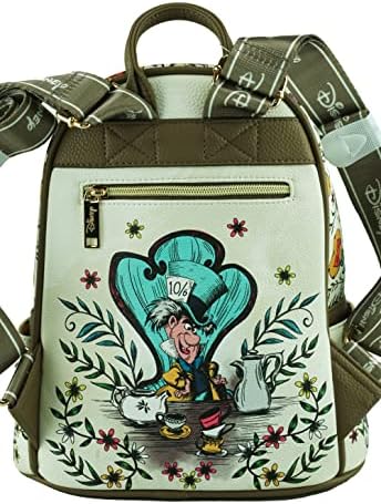 Wondapop Дизни Алис во земјата на чудата 11 Вегански кожен моден мини ранец