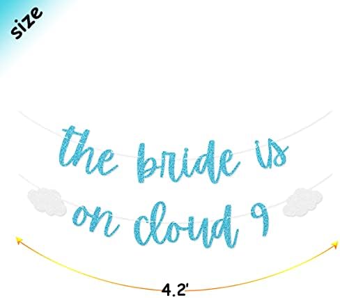 Син Сјај Невестата Е На Облак 9 Банер За Моминска Забава За На Облак 9 Украси За Моминска Забава