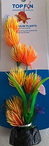 Врвен фин аквариум пластично растение портокалово растение 8 “