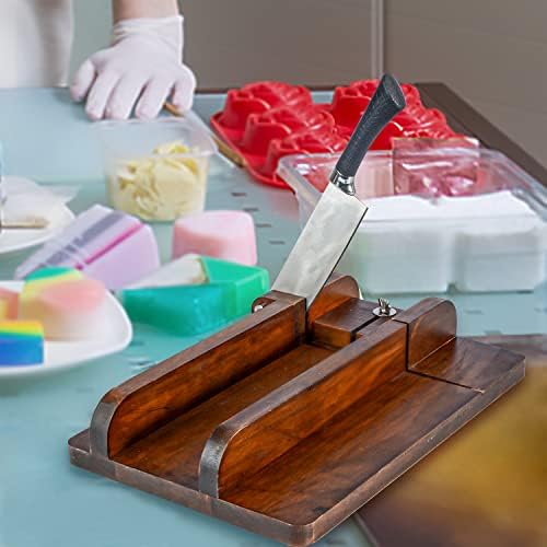 Алатка за прилагодување на сапун за сапун од дрвен сапун со скала со големина за DIY рачно изработено сапун леб сирење путер од свеќички