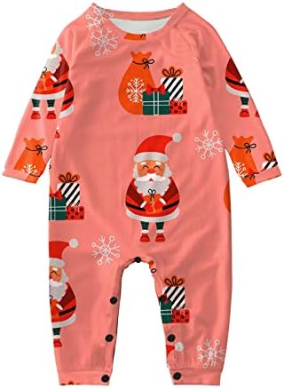 Божиќни пижами за семејство 2022 Божиќ Дедо Мраз со обрасци за подароци Печати PJs Појавувања на комплети PJ Божиќни украси за Божиќ