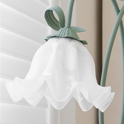 Ydjbj гроздобер рустикален под -ламба крем bellвонче Орхидска маса за ламба за спална соба за дневна соба цвет стоечка ламба