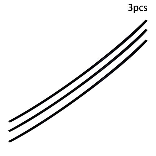 Bettomshin 3pcs Пом полиоксиметилен прачки 10мм/0,39 надворешен дијаметар 1м/3.28ft должина на тврд стап за инженерство пластични тркалезни шипки црни