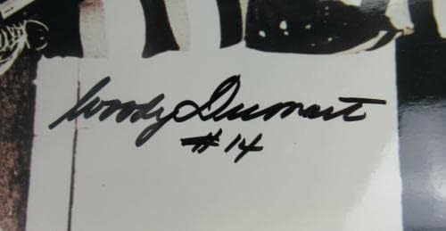 Вуди Думарт потпиша автоматски автограм 8x10 Фото I - Автограмирани фотографии од NHL