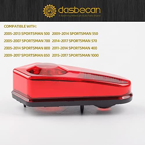 Dasbecan Red LED ATV Tailights Tail Lights Compatible with Polaris Sportsman Hawkeye RZR ACE 2005-2017 Replaces 2411153