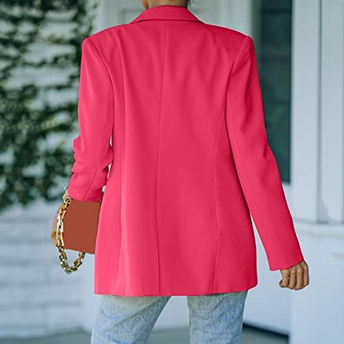 Долги ракави размавтувани палта за жени канцелариски бизнис дами палта женски обични лесни тежини тенка јакна тенок палто јакна