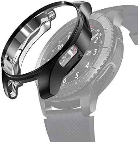 Заштита на целосен екран TPU обложена отпорна кутија за Samsung Gear S3 Frontier Smartwatch 46mm.