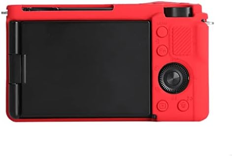 ЗВ - Е10 Силиконски Случај, Тујунг Гумени Куќиште Камера Случај Заштитни Покритие Кожата За Sony ZV-Е10, Црвена